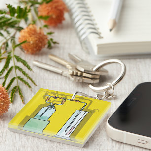 Porte-clefs Tubes de test scientifique