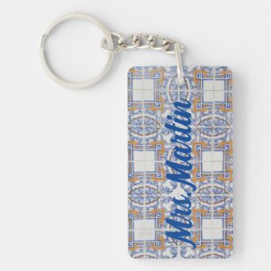 Porte-clefs Tuile vintage portugaise #1 Porte - clé enseignant