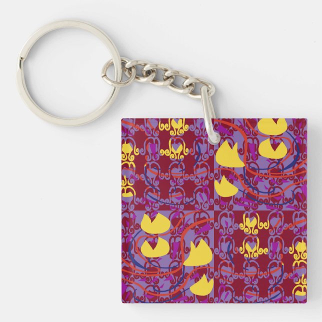 Porte-clefs Tulipbulbes Coupelles de fleurs (Devant)