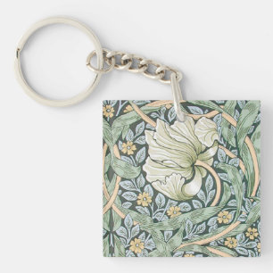 Porte-clefs Tulipes Pimpernel Art Botanique de William Morris