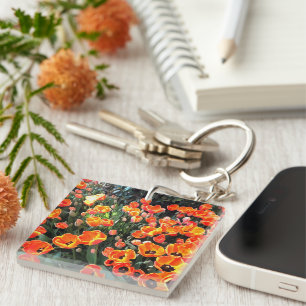 Porte-clefs Tulipes rouges d'Istanbul