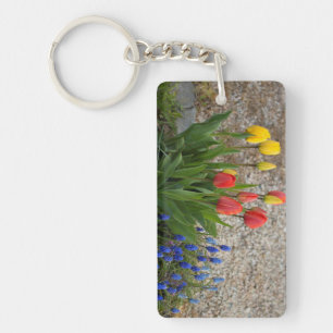 Porte-clefs Tulipes Rouges Et Jaunes