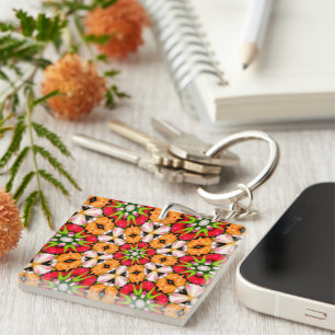 Porte-clefs Tulips Bouquet Motif