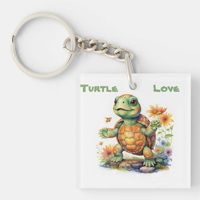 Porte-clefs Turtle Love (Devant)