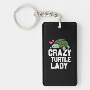 Porte-clefs Turtle Lover Dame de la tortue folle