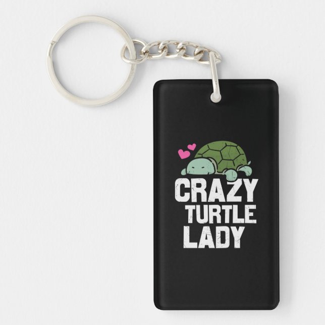 Porte-clefs Turtle Lover | Dame de la tortue folle (Devant)