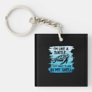 Porte-clefs Turtle Lover   Je Suis Comme Une Tortue