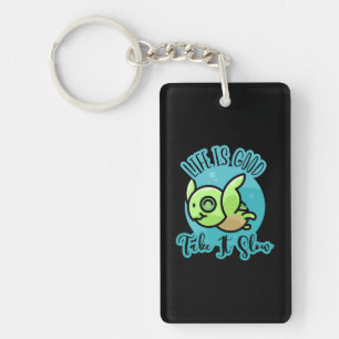 Porte-clefs Turtle Lover La Vie Est Bonne Avec Une Tortue