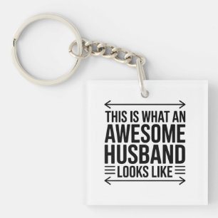 Porte-clefs Typographie de la Flèche du Mari Épatant