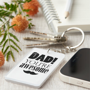 Porte-clefs Typographie minimaliste pour la fête des pères !