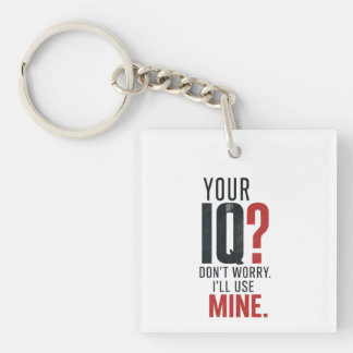 Porte-clefs Typographie Sarcasique Smart IQ