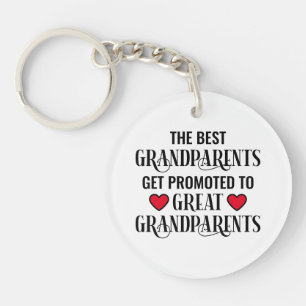 Porte-clefs Typographie simple promue aux grands-parents