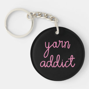 Porte-clefs Typographie Yarn Addict