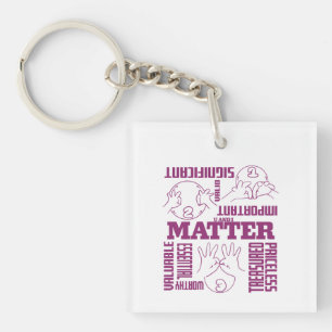 Porte-clefs U et I Matt - ASL Empowerment Design