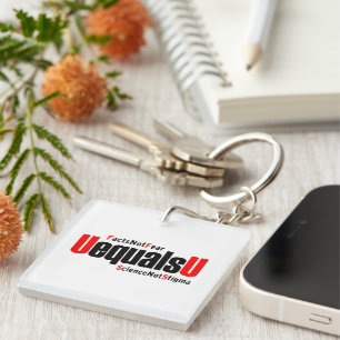 Porte-clefs U = U - VIH indétectable - Science pas Stigmatisme