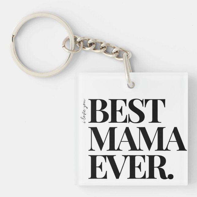 Porte-clefs Ultra Moderne Gras "Meilleure maman jamais (Devant)