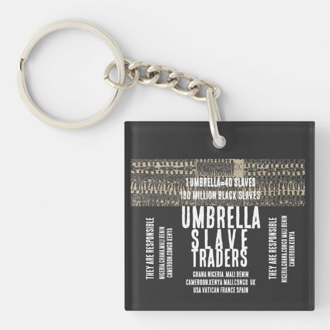 Porte-clefs UMBRELLA SLAVE TRADERS Acrylic Keychain (Devant)