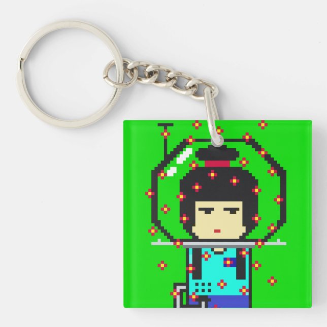 Porte-clefs Umeko Space Colony NFT #66 Ohana keychain キーホルダー (Devant)