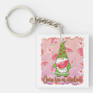 Porte-clefs Un à Melon Green Gnome & Watermelon