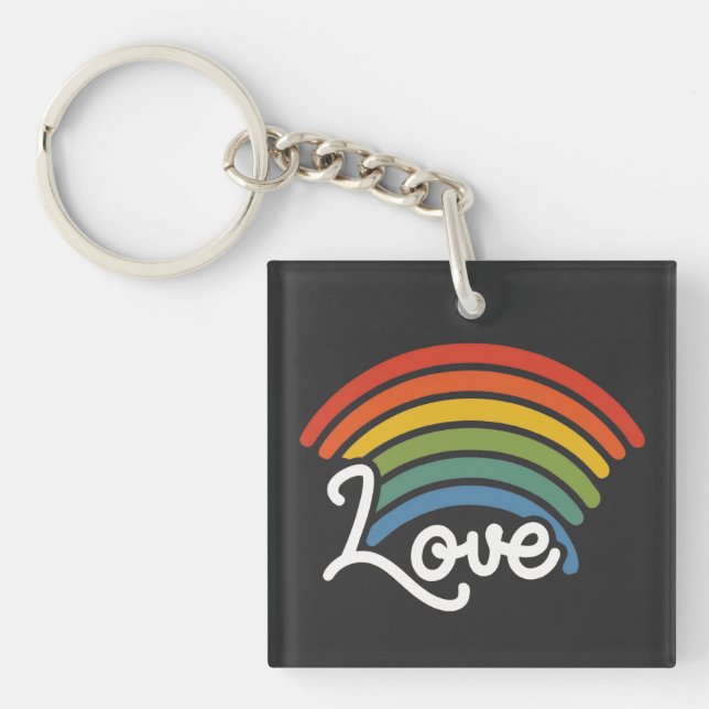 Porte-clefs Un arc-en-ciel d'amour (Devant)