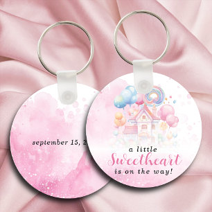 Porte-clefs Un Baby shower-bonbons un peu amoureux