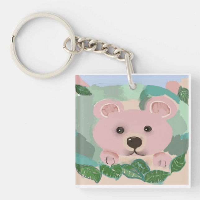 Porte-clefs Un bébé ours (Devant)