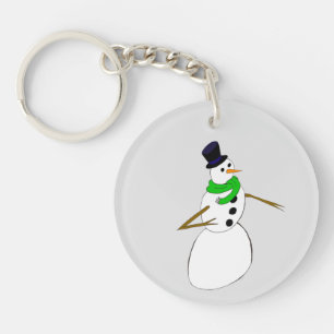 Porte-clefs un bonhomme de neige