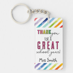 Porte-clefs Un cadeau d'enseignant merci pour votre excellente