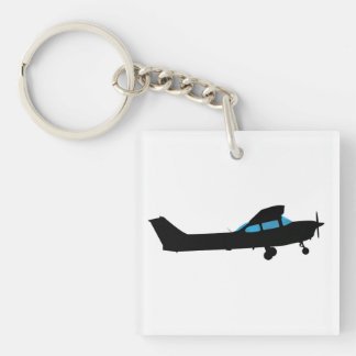 Porte-clefs Un Cessna en silhouette