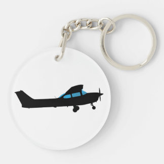 Porte-clefs Un Cessna en silhouette