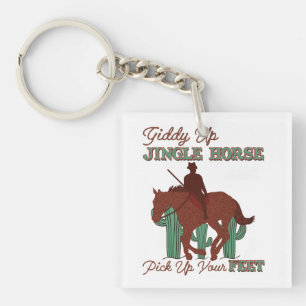 Porte-clefs Un Cheval À Jingle, Un Cowboy