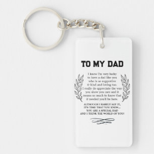 Porte-clefs Un coeur qui dit à papa de Fils Fille