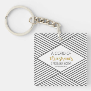 Porte-clefs Un cordon de trois brins n'est pas facilement cass