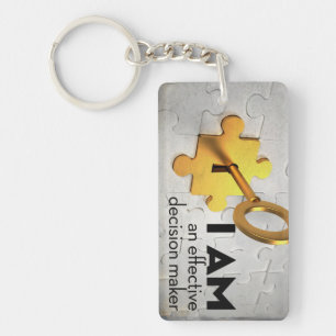 Porte-clefs "Un décideur" Affirmation de motivation