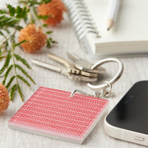 Porte-clefs Un design abstrait rouge et orange vif avec des to