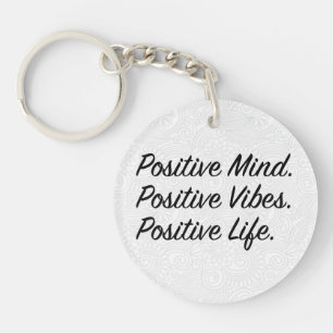 Porte-clefs Un esprit positif. Vibes Positives. Vie Positive.