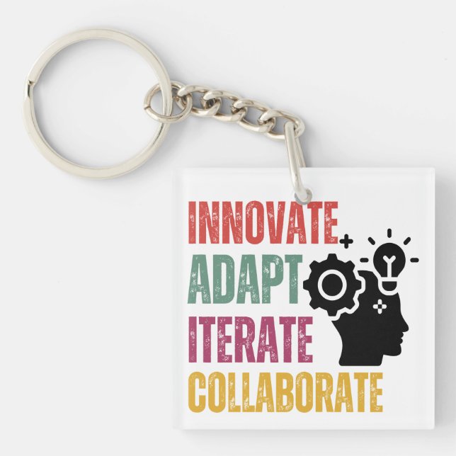 Porte-clefs Un état d'esprit souple Principes fondamentaux Une (Devant)