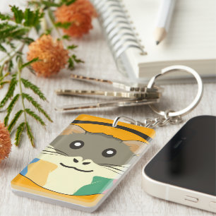 Porte-clefs Un hamster ludique et drôle