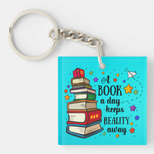 Porte-clefs Un Livre Par Jour Empêche La Réalité