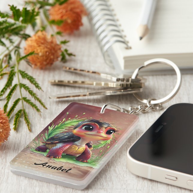 Porte-clefs Un look plein de charme et d'aventure,  (Devant droit)
