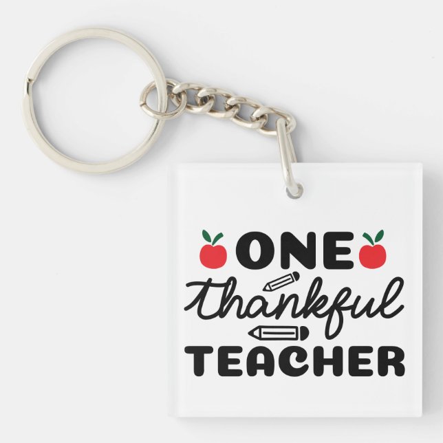 Porte-clefs Un Merci professeur Wordart (Devant)
