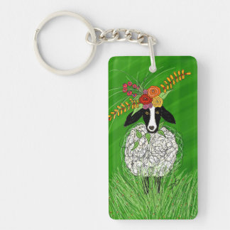 Porte-clefs Un mignon mouton s'est mis en place !
