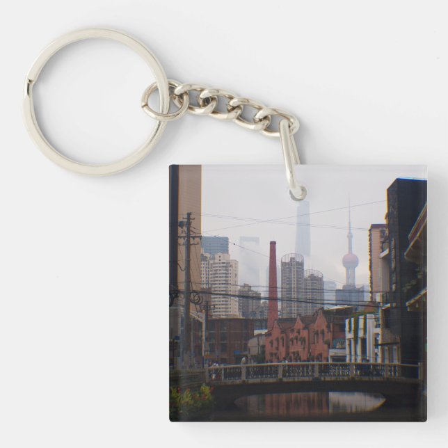 Porte-clefs Un pont à Shanghai (Devant)