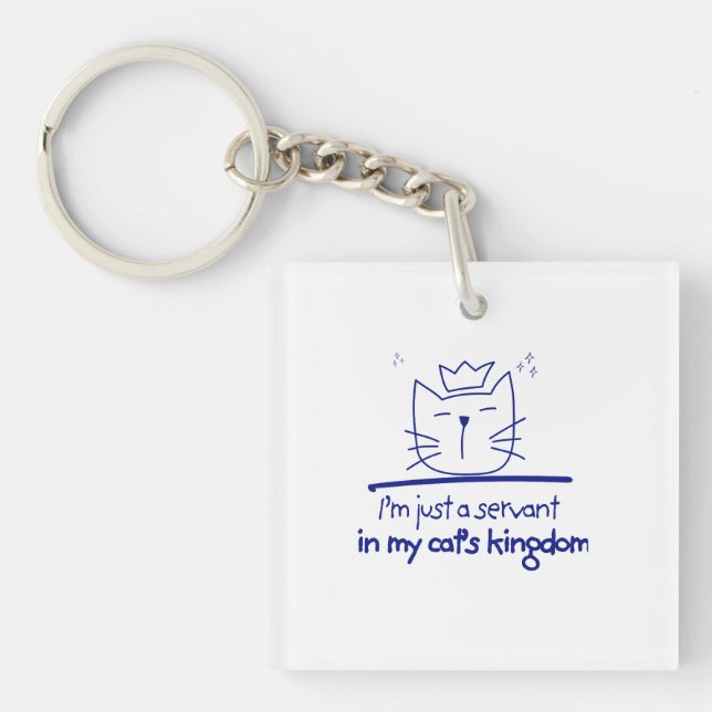 Porte-clefs Un serviteur dans le royaume de My Cat (Devant)