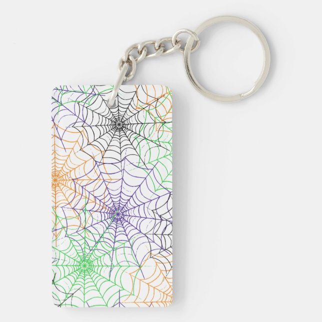 Porte-clefs Un simple Motif Web d'Halloween Spider (Dos)