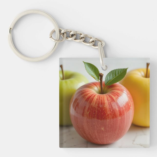 Porte-clefs Un Trio de Pommes (Devant)