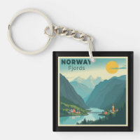 Une affiche de voyage classique nostalgique - Norv