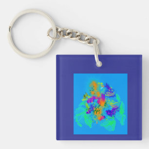 Porte-clefs Une carte de voeux Flare of Color