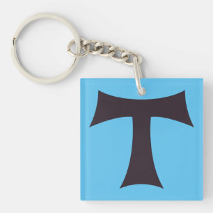 Porte-clefs Une croix de tau croix de Saint-Antoine