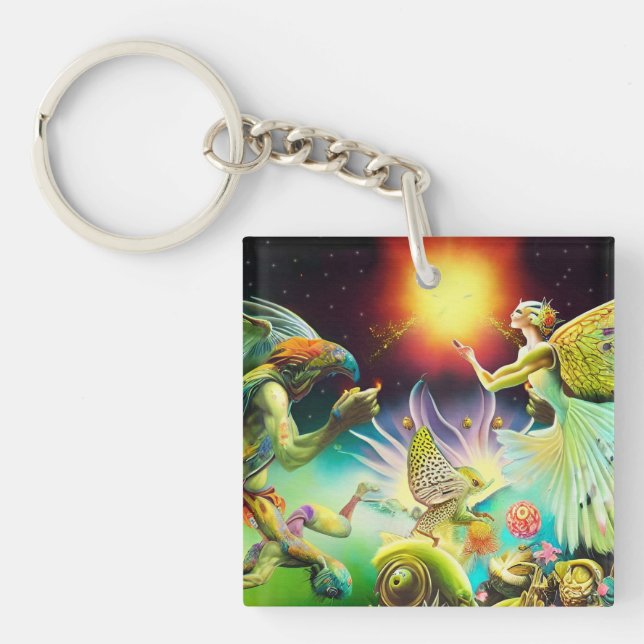 Porte-clefs Une époque de peinture à l'huile repensée (Devant)